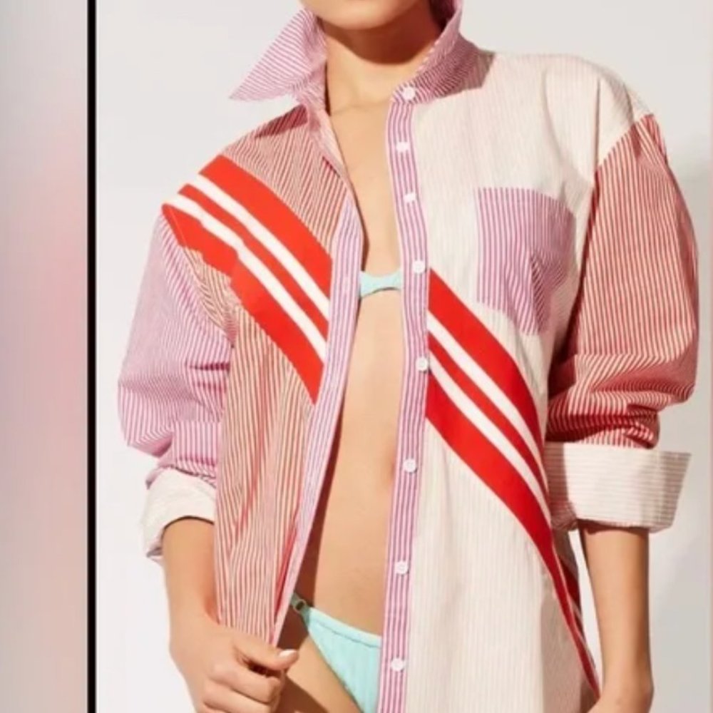 NWT SOLID & STRIPED Oxford Tunic